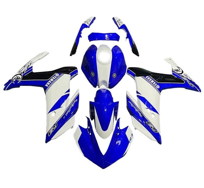 YAMAHA YZF-R3 Fairings (2015-2018) Blue, White Stripe at KingsMotorcycleFairings.com