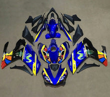 YAMAHA YZF-R3 Fairings (2015-2018) Blue, Yellow Movistar at KingsMotorcycleFairings.com