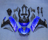 YAMAHA YZF-R3 Fairings (2015-2018) Gloss Blue, Black, White Stripe at KingsMotorcycleFairings.com