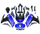 YAMAHA R3 Fairings (2015-2018) Gloss Blue, Black, White Stripe at KingsMotorcycleFairings.com
