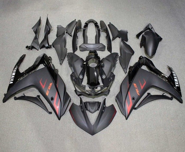 YAMAHA YZF-R3 Fairings (2015-2018) Matte Black, Red, Gloss Black, White at KingsMotorcycleFairings.com
