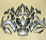 YAMAHA YZF-R3 Fairings (2015-2018) Matte Gray, Matte Black at KingsMotorcycleFairings.com