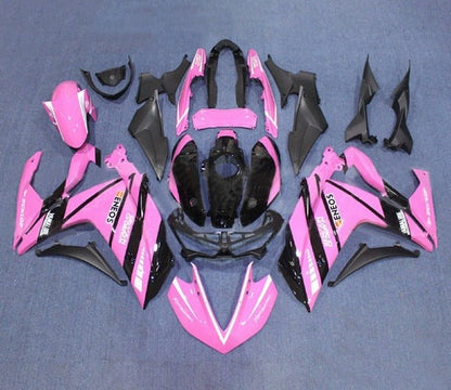 YAMAHA R3 Fairings (2015-2018) Pink, Black, White Stripe at KingsMotorcycleFairings.com