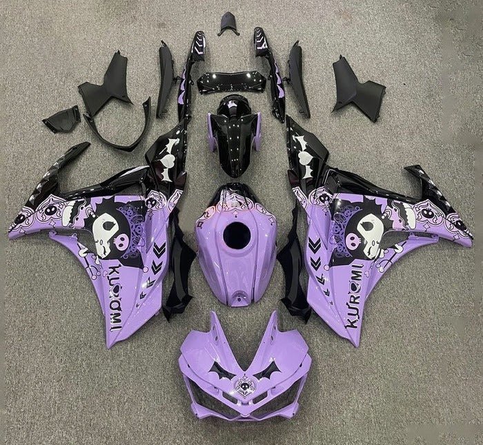 YAMAHA R3 Fairings (2015-2018) Purple, Black, Kuromi at KingsMotorcycleFairings.com