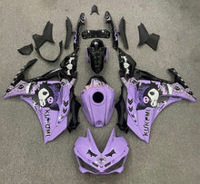 YAMAHA R3 Fairings (2015-2018) Purple, Black, Kuromi at KingsMotorcycleFairings.com