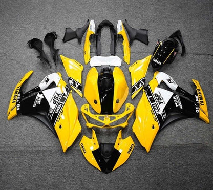 YAMAHA R3 Fairings (2015-2018) Yellow, Black, White at KingsMotorcycleFairings.com
