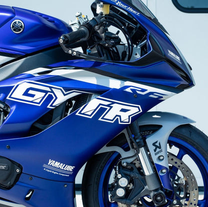 YAMAHA YZF-R6 Fairing Kit (2017-2022) Blue, White, Light Gray at KingsMotorcycleFairings.com