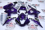 YAMAHA YZF-R6 Fairings (2005) Dark Purple, Black, White, at KingsMotorcycleFairings.com