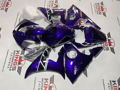 YAMAHA YZF-R6 Fairings (2005) Purple, Black, White at KingsMotorcycleFairings.com