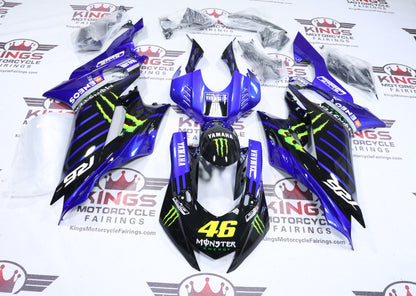 YAMAHA YZF-R6 Fairings (2017-2022) Black, Blue, Monster 46 at KingsMotorcycleFairings.com