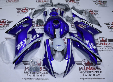 YAMAHA YZF-R6 Fairings (2017-2022) Blue, Gray, White GYTR at KingsMotorcycleFairings.com