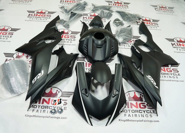 YAMAHA YZF-R6 Fairings (2017-2022) Matte Black, Matte White at KingsMotorcycleFairings.com