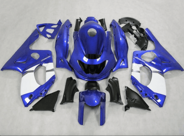 YAMAHA YZF600R FAIRINGS (1998-2007) Blue, White at KingsMotorcycleFairings.com