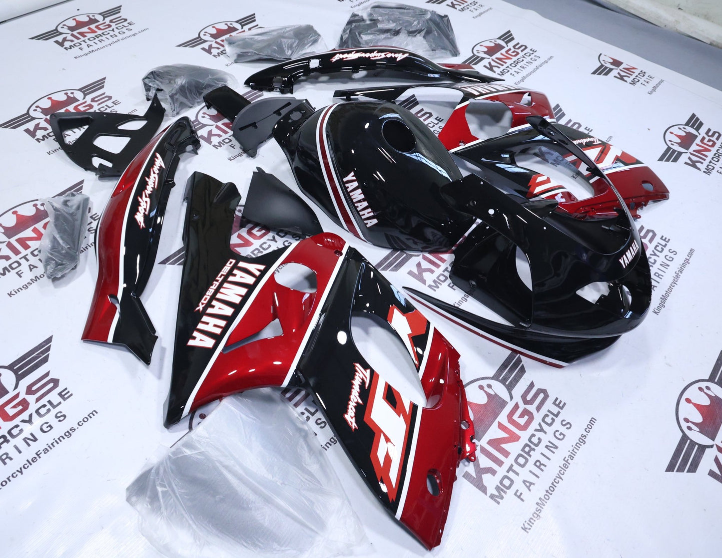 YAMAHA YZF600R (1998-2007) Black, Red Candy, White Fairings