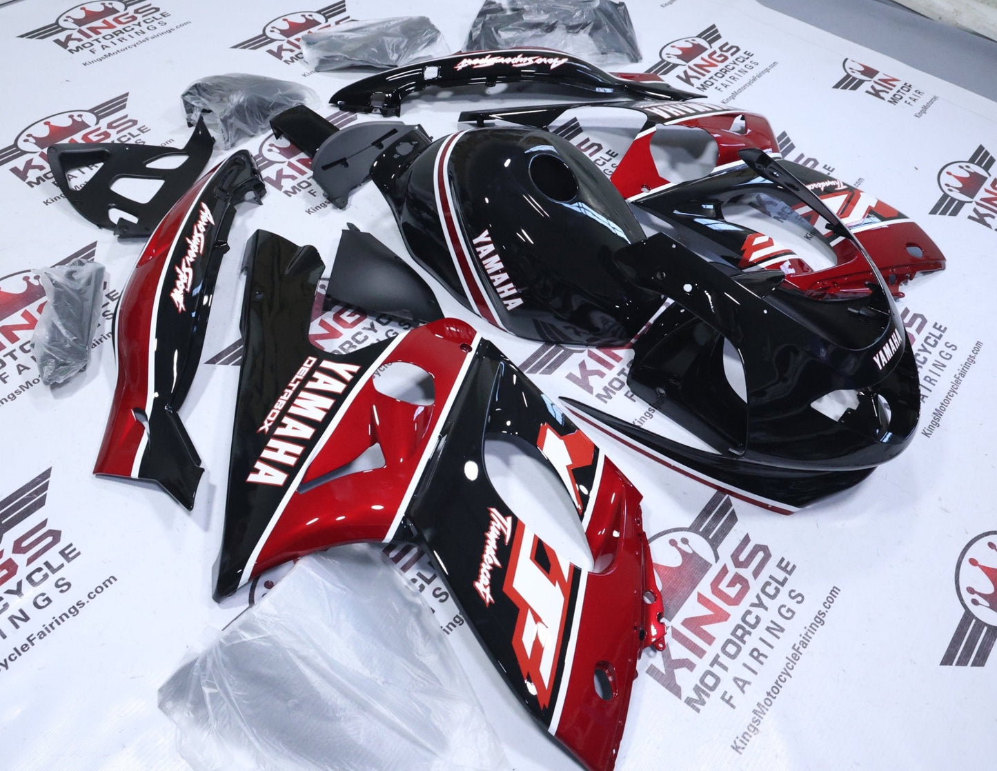 Fairings for Yamaha YZF600R (1998-2007) Black, Red Candy, White from KingsMotorcycleFairings.com