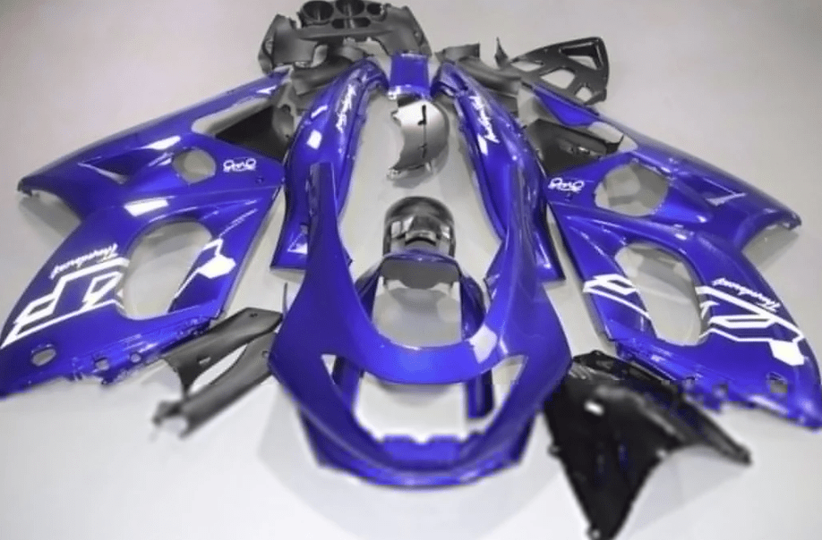 YAMAHA YZF600R Fairing Parts (1998-2007) Blue Gloss, White at KingsMotorcycleFairings.com