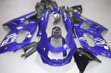 YAMAHA YZF600R Fairings (1998-2007) Blue Gloss, White at KingsMotorcycleFairings.com