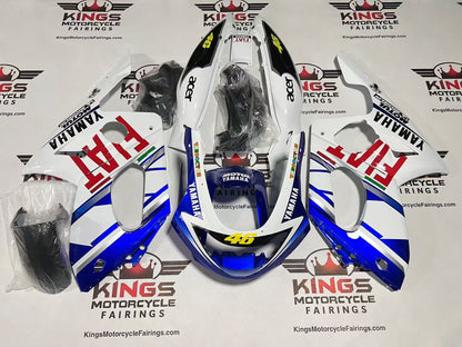 YAMAHA YZF600R Fairings (1998-2007) White, Blue, Red Fiat at KingsMotorcycleFairings.com
