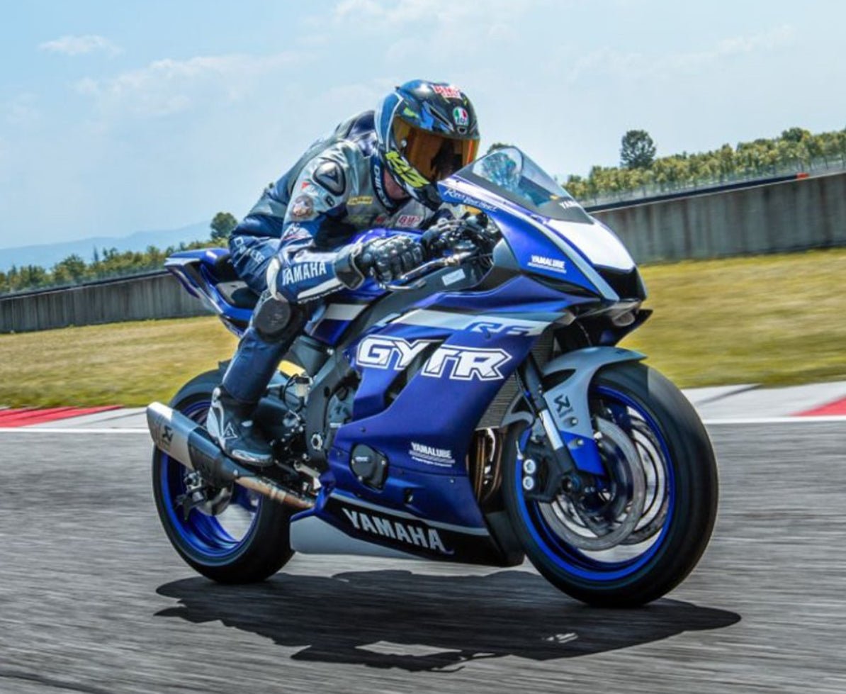YAMAHA R6 Fairings (2017-2022) Blue, Gray, White GYTR from KingsMotorcycleFairings.com