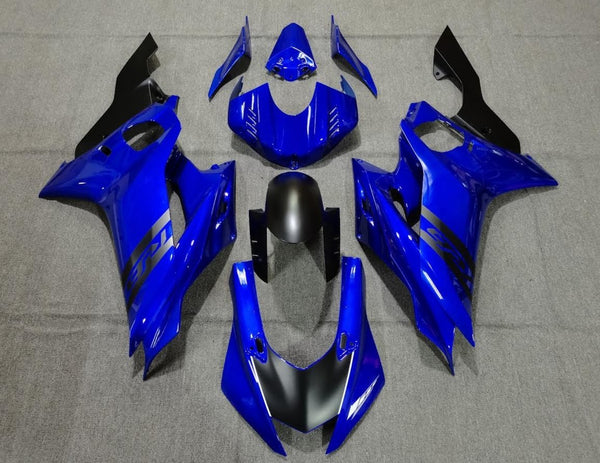 YAMAHA R6 Fairings (2017-2022) Blue, Matte Black at KingsMotorcycleFairings.com