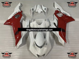 YAMAHA R6 Fairings (2017-2022) White, Red AIR at KingsMotorcycleFairings.com