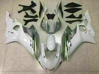 YAMAHA R6 Fairings (2017-2022) White, Silver at KingsMotorcycleFairings.com