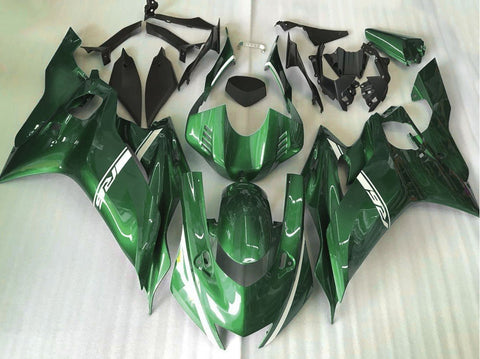 YAMAHA YZF-R6 (2017-2022) Green & White Fairings at KingsMotorcycleFairings.com