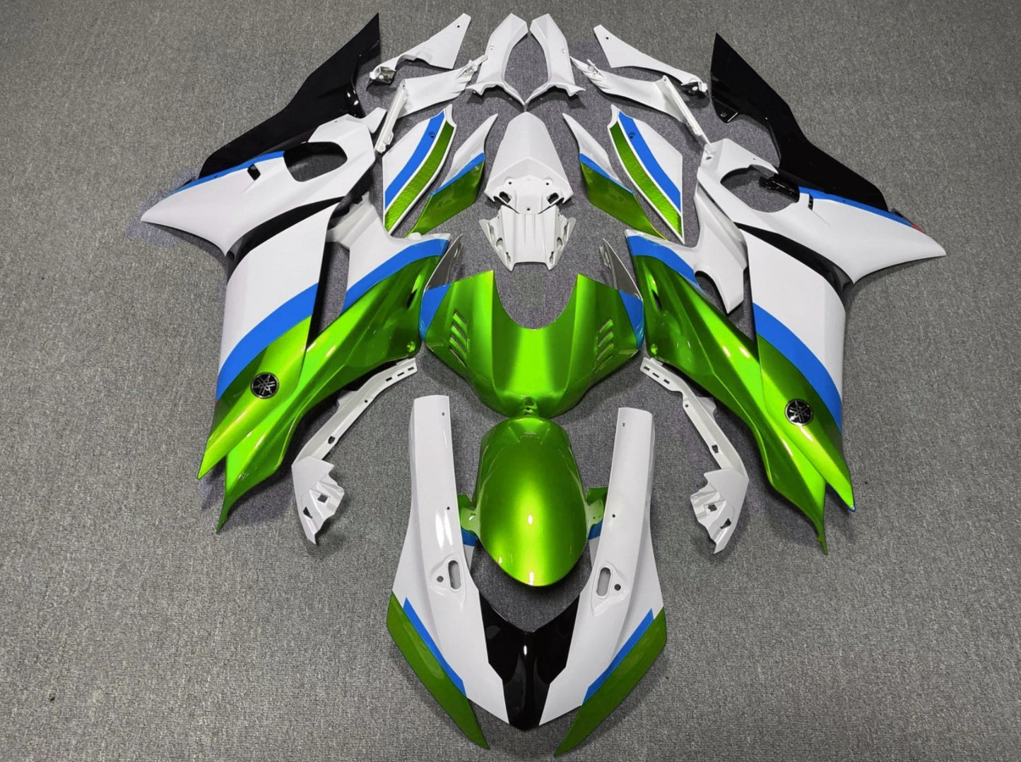 YAMAHA YZF-R6 (2017-2022) White, Green, Blue, Black Fairings at KingsMotorcycleFairings.com