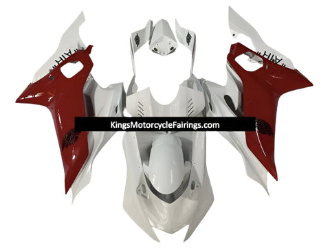 YAMAHA YZF-R6 Fairings (2017-2022) White, Red AIR at KingsMotorcycleFairings.com