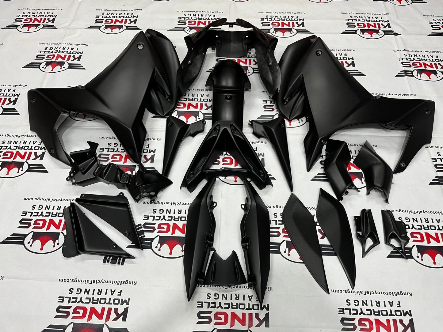 Yamaha FZ6R Fairing Kit (2009-2015) Black Matte at KingsMotorcycleFairings.com