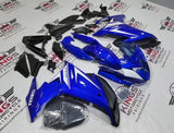 Yamaha FZ6R Fairing Kit (2009-2015) Blue, White, Matte Black at KingsMotorcycleFairings.com