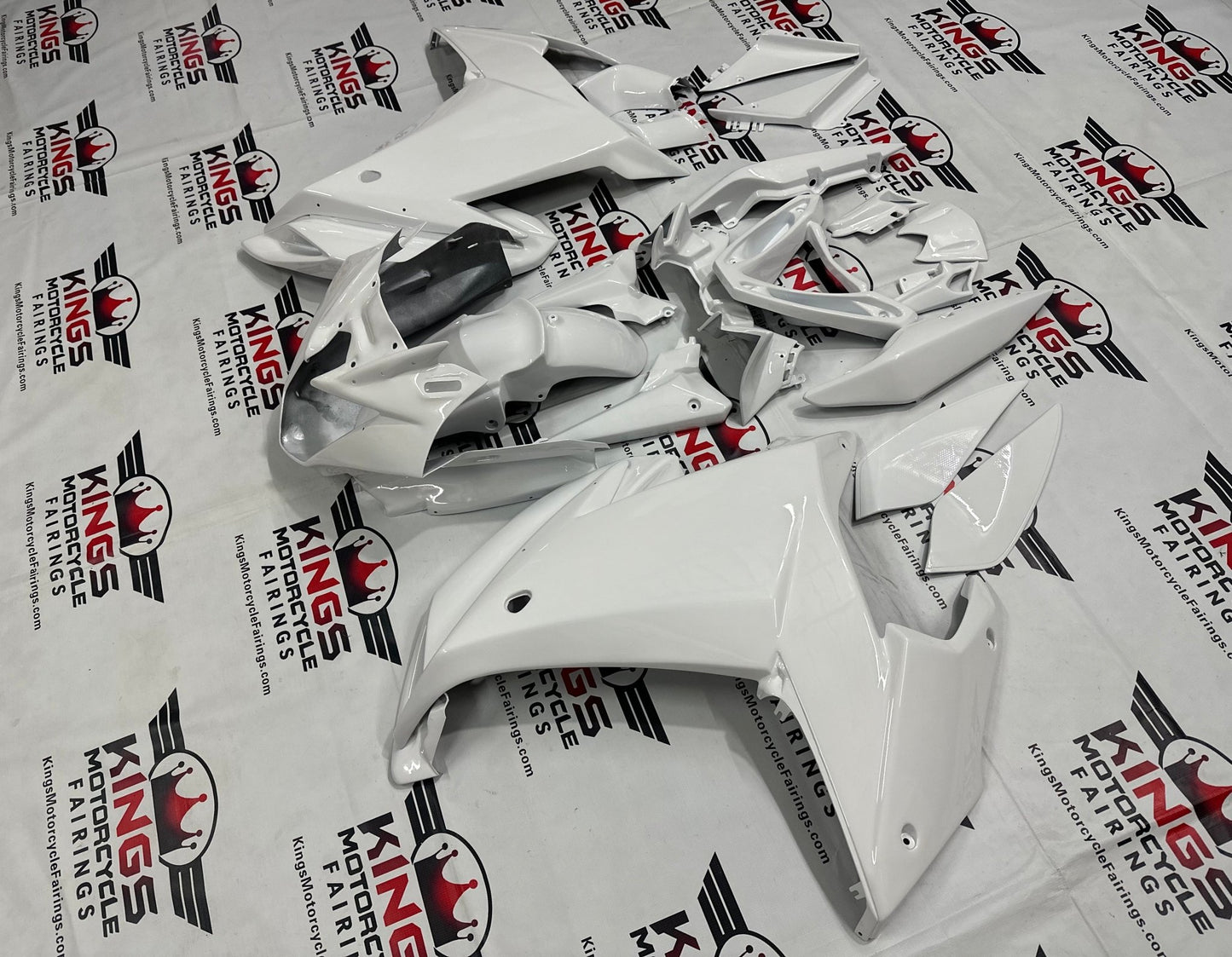 Yamaha FZ6R Fairing Kit (2009-2015) White at KingsMotorcycleFairings.com