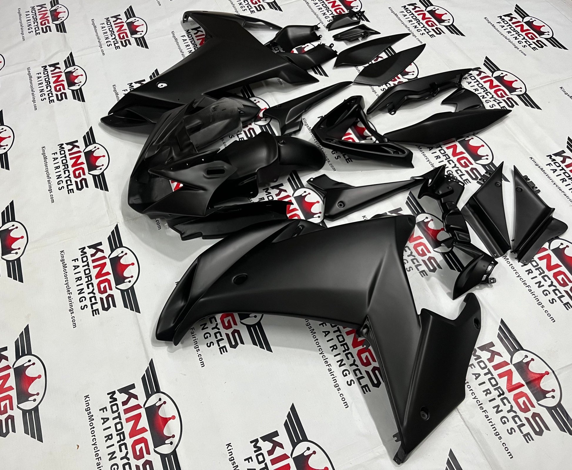 Yamaha FZ6R Fairing Set (2009-2015) Black Matte at KingsMotorcycleFairings.com