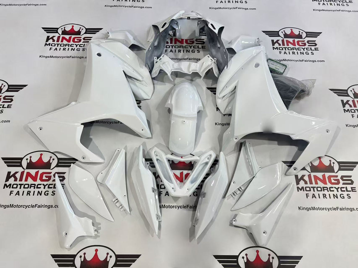 Yamaha FZ6R Fairings (2009-2015) All White at KingsMotorcycleFairings.com