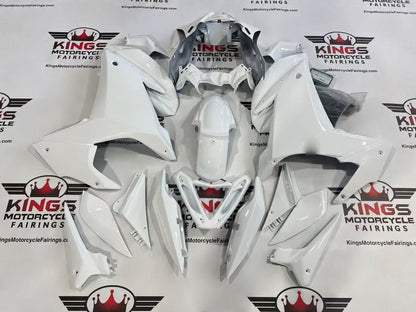 Yamaha FZ6R Fairings (2009-2015) All White at KingsMotorcycleFairings.com