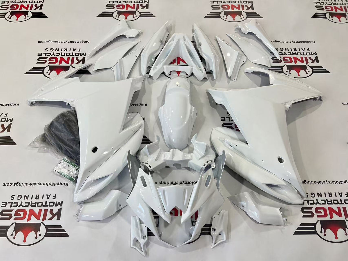 Yamaha FZ6R Fairings (2009-2015) All White from KingsMotorcycleFairings.com
