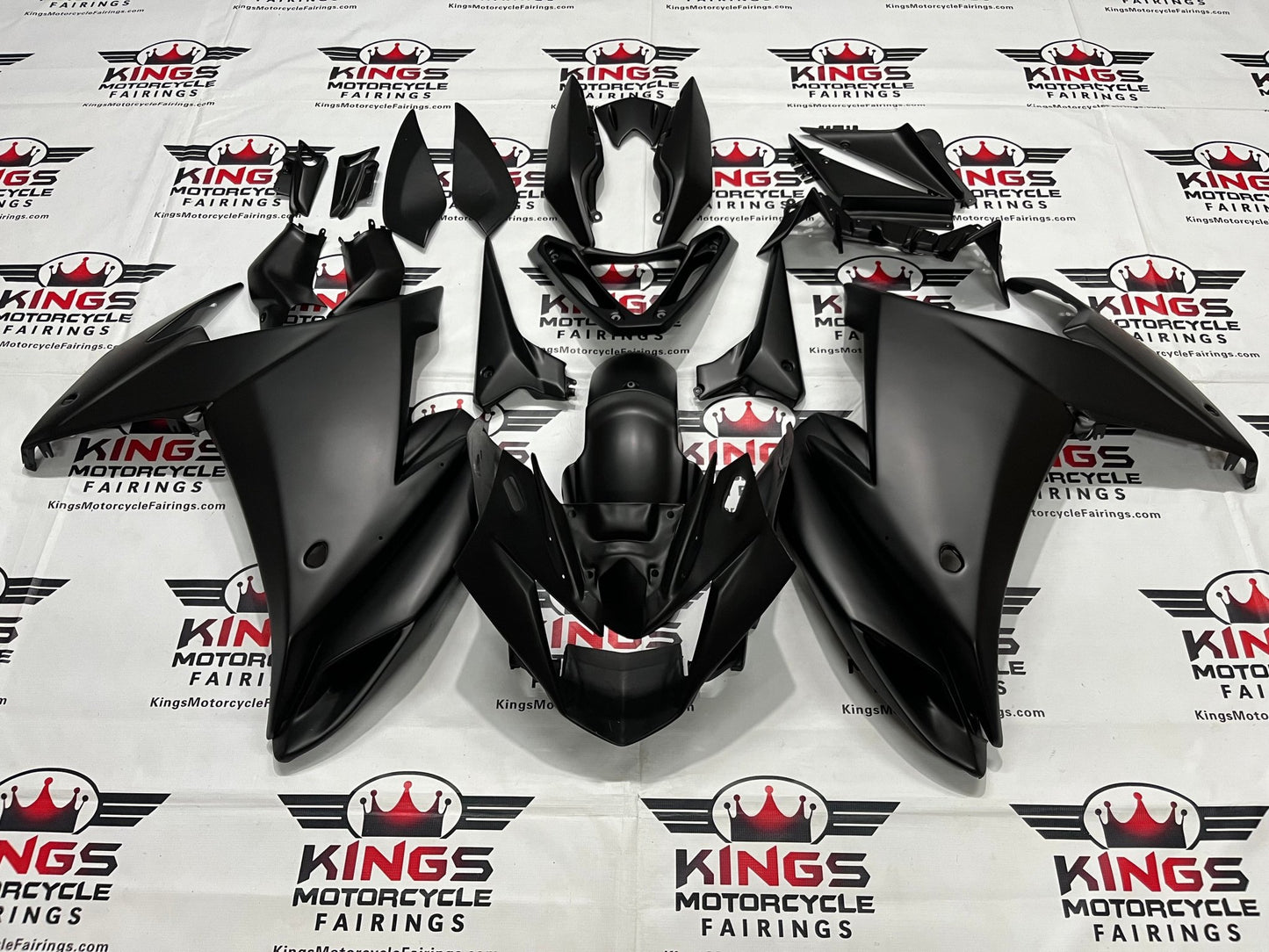 Yamaha FZ6R Fairings (2009-2015) Black Matte at KingsMotorcycleFairings.com