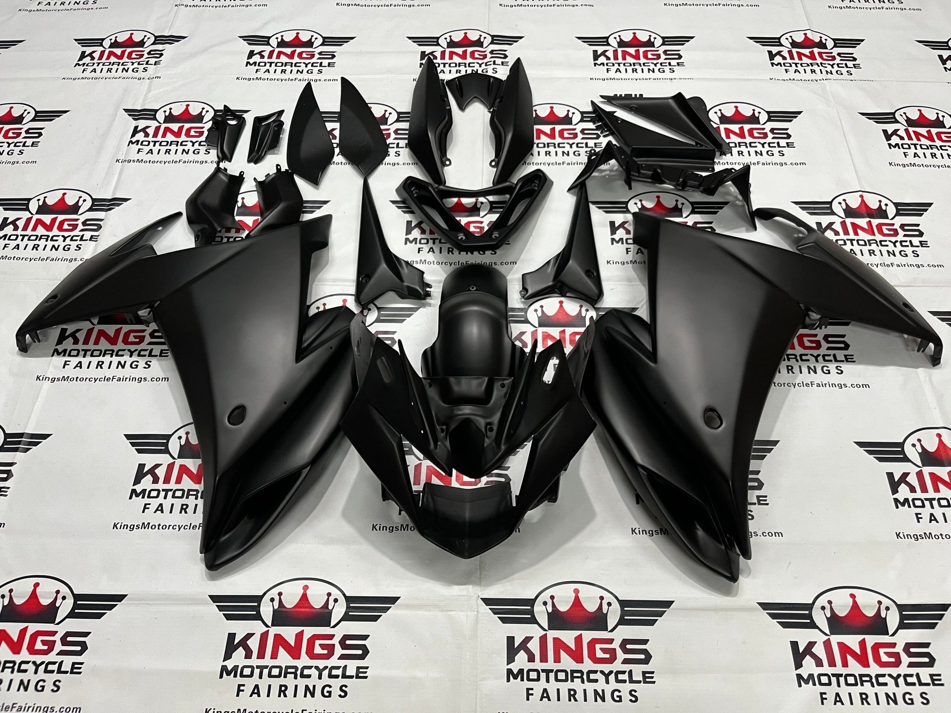Yamaha FZ6R Fairings (2009-2015) Black Matte at KingsMotorcycleFairings.com