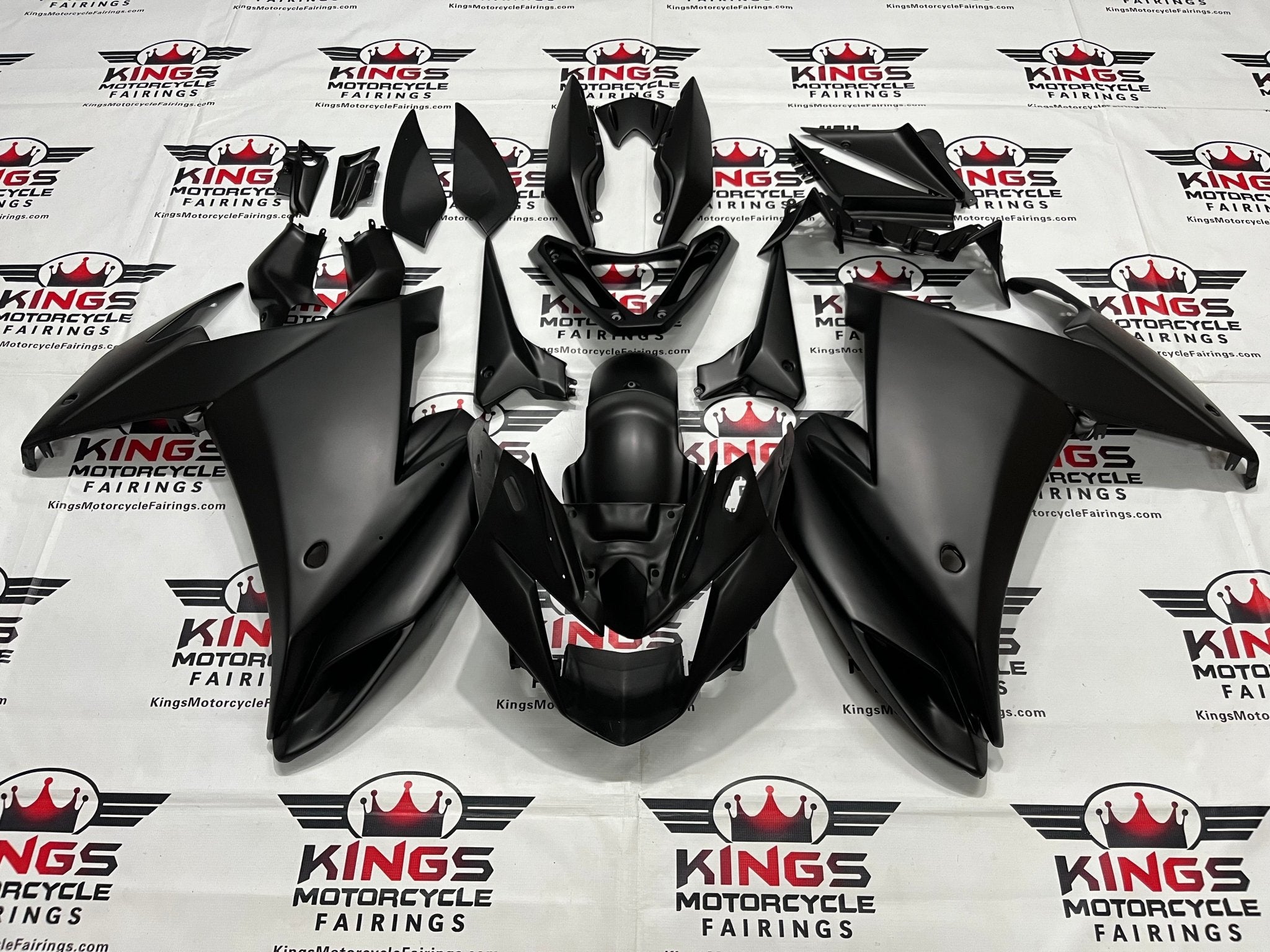 Yamaha FZ6R Fairings (2009-2015) Black Matte at KingsMotorcycleFairings.com