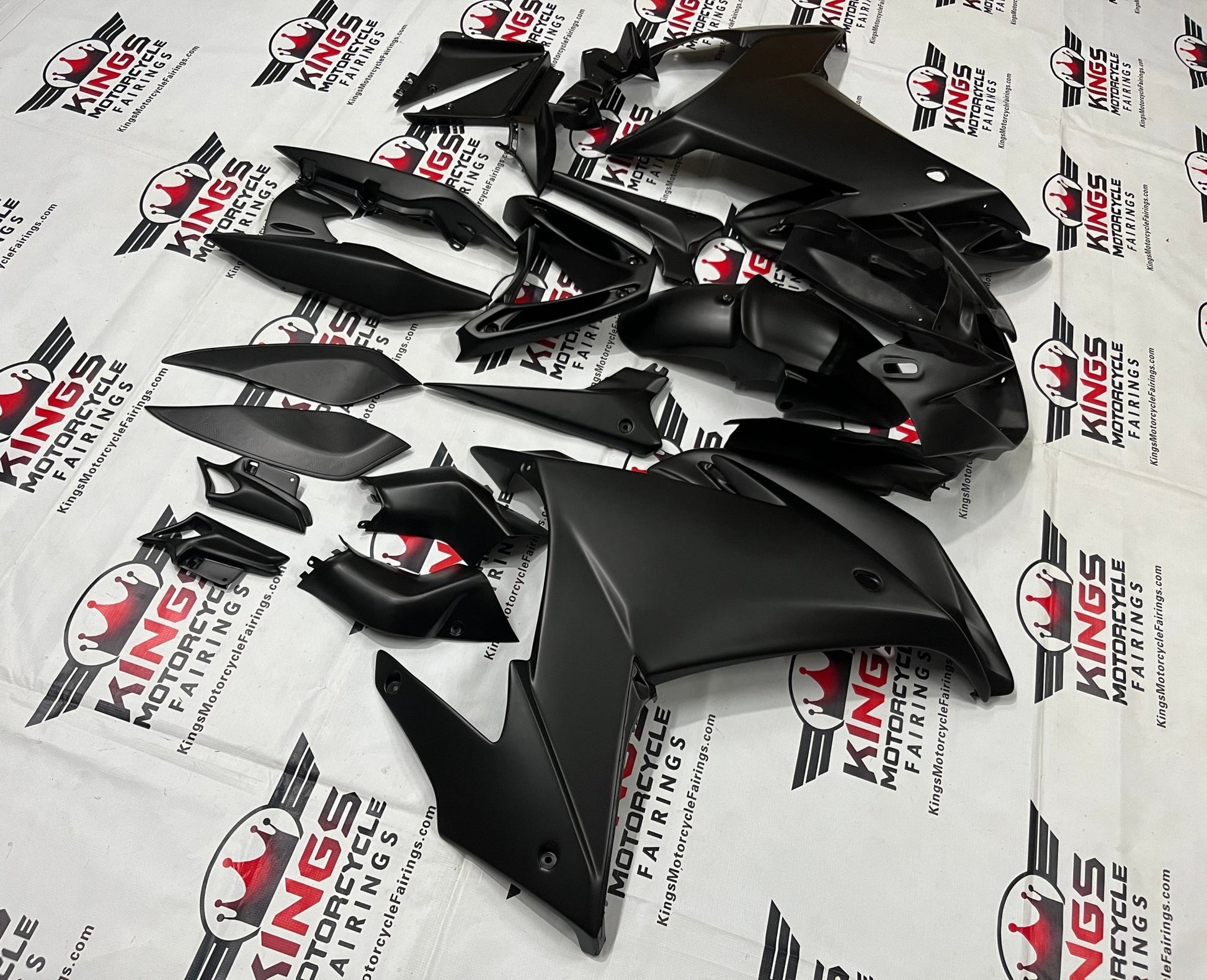 Yamaha FZ6R Fairings (2009-2015) Black Matte from KingsMotorcycleFairings.com