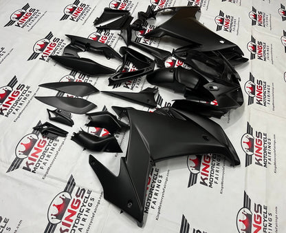 Yamaha FZ6R Fairings (2009-2015) Black Matte from KingsMotorcycleFairings.com