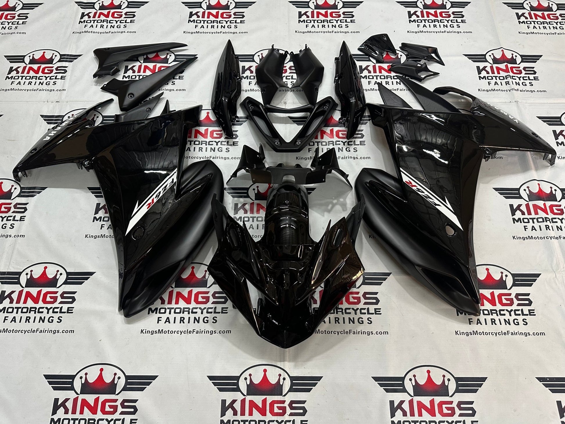 Yamaha FZ6R Fairings (2009-2015) Black at KingsMotorcycleFairings.com