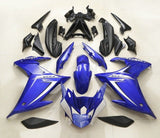 Yamaha FZ6R Fairings (2009-2015) Blue, White from KingsMotorcycleFairings.com