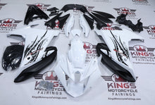 Yamaha FZ6R Fairings (2009-2015) White, Black Tribal at KingsMotorcycleFairings.com