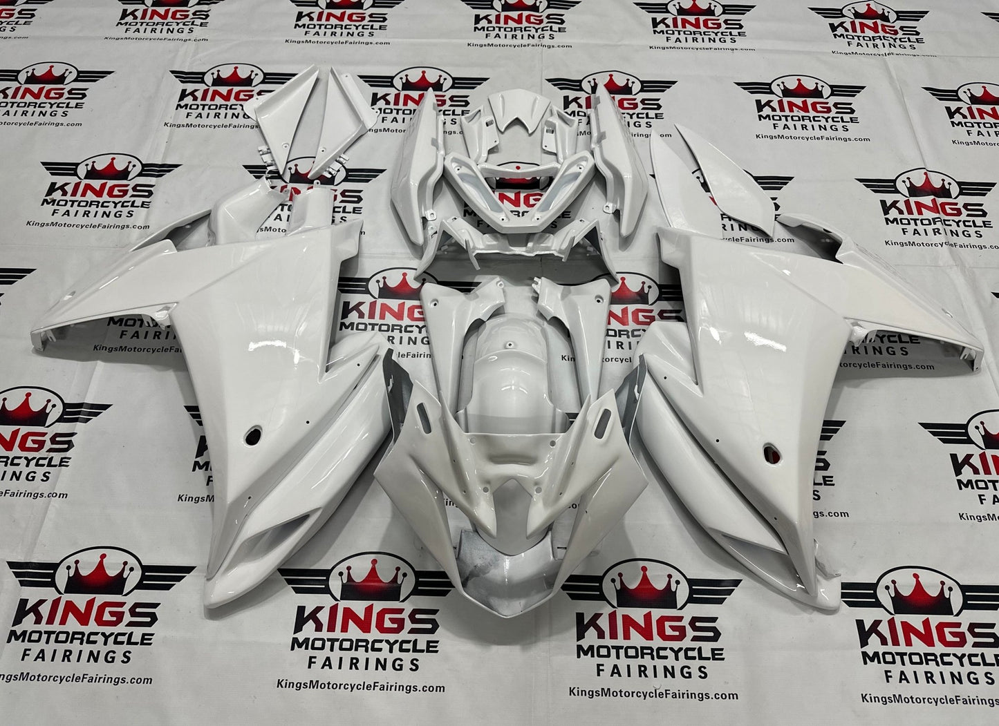 Yamaha FZ6R Fairings (2009-2015) White at KingsMotorcycleFairings.com
