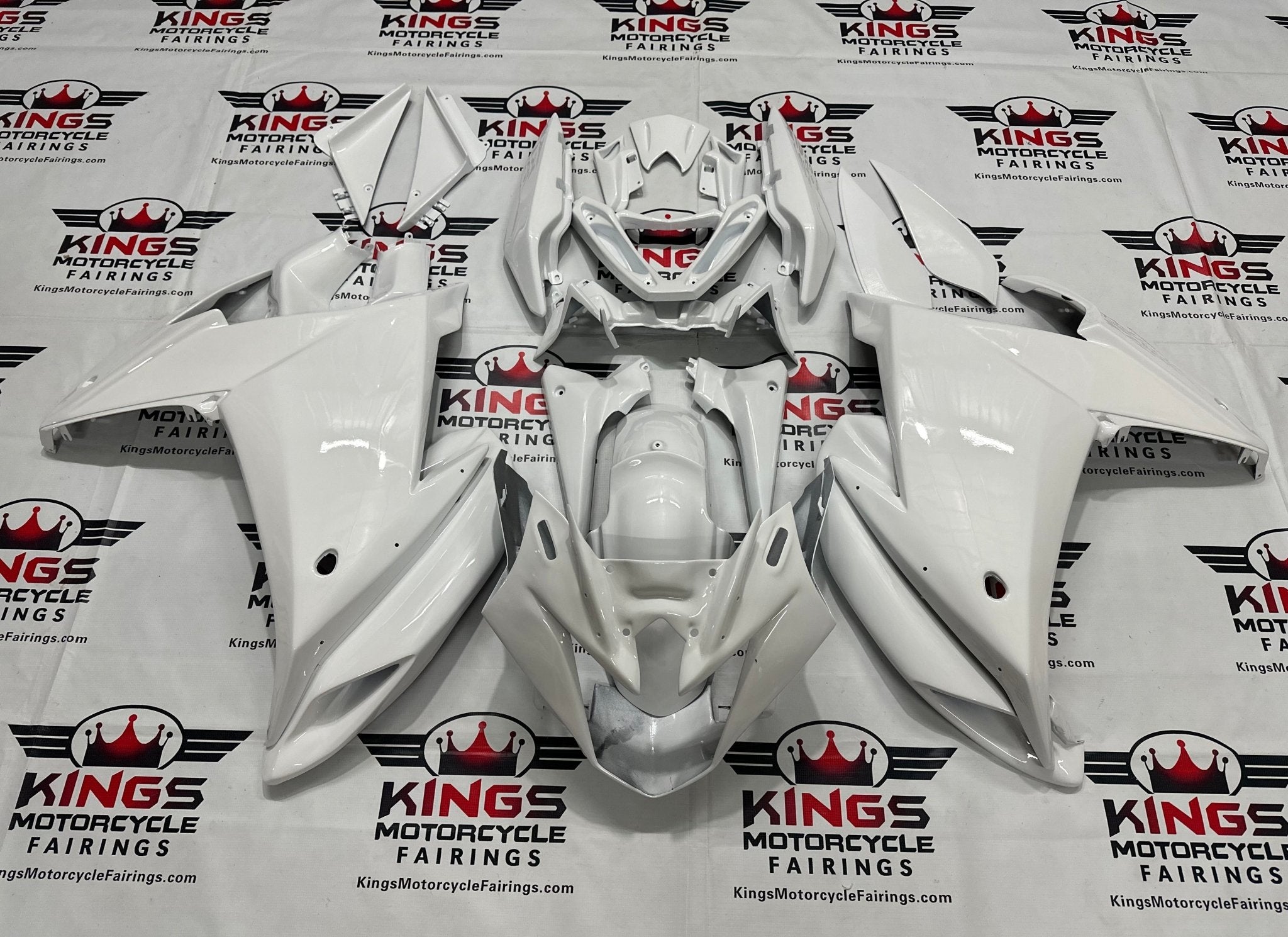 Yamaha FZ6R Fairings (2009-2015) White at KingsMotorcycleFairings.com