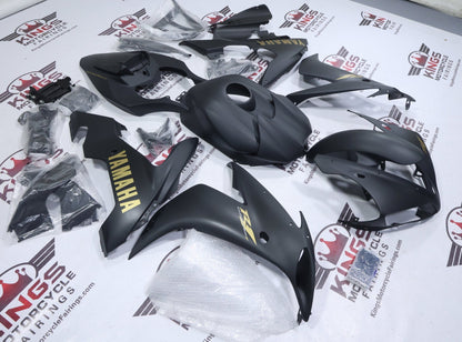 Yamaha R1 Fairing Kit (2004-2006) Matte Black, Matte Gold at KingsMotorcycleFairings.com