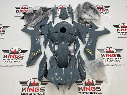 Yamaha R1 Fairing Kit (2020-2025) Gray, Gold at KingsMotorcycleFairings.com