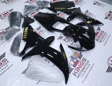Yamaha R1 Fairings (2002-2003) Black, Gold Gloss at KingsMotorcycleFairings.com