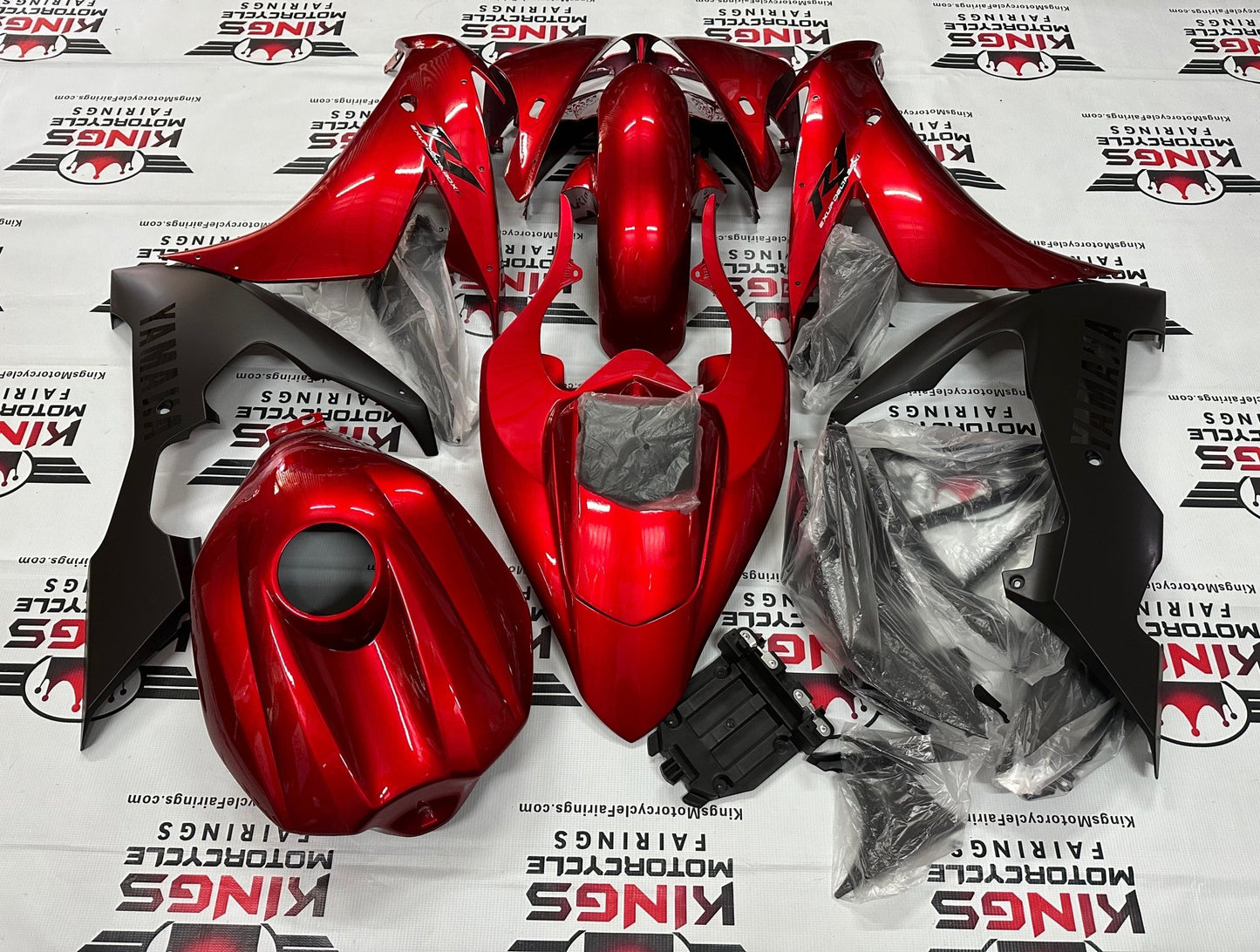 Yamaha R1 Fairing set (2004-2006) Candy Apple Red, Black at KingsMotorcycleFairings.com